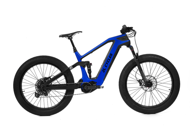26Inch Fat Ebike Carbon Fiber Mid Drive 500W Electric Bike 