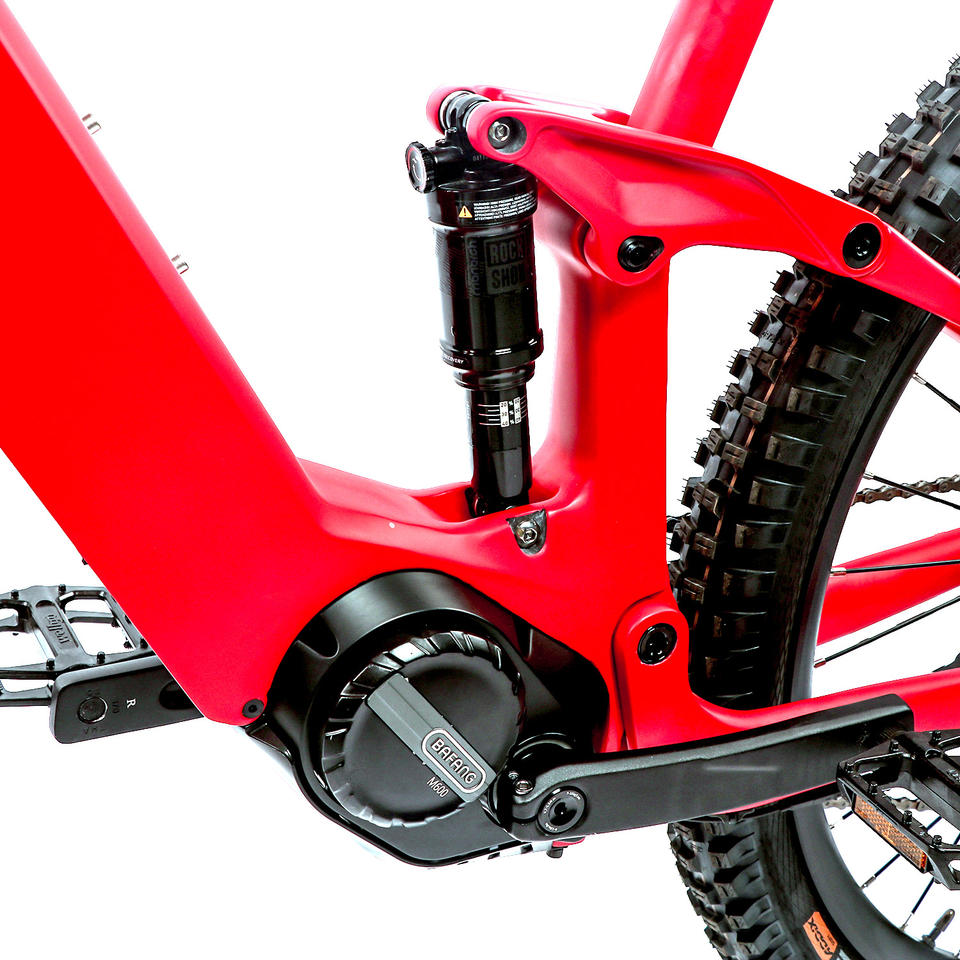 Carbon Fiber Frame 500W Mid Motor Full Suspension Electric MTB Mountain Bike